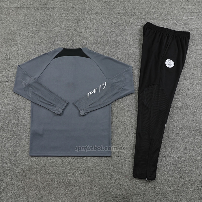 Chandal de Sudadera del Paris Saint-Germain Jordan Nino 2023-2024 Gris